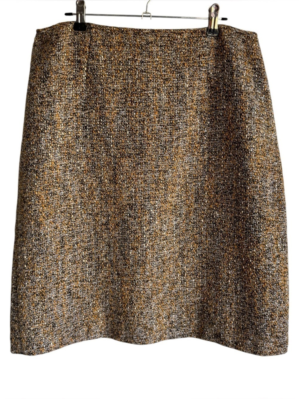 Nic + Zoe Soft Tweed Skirt Sz 8 Knee Length Pencil Straight Office Preppy Fall